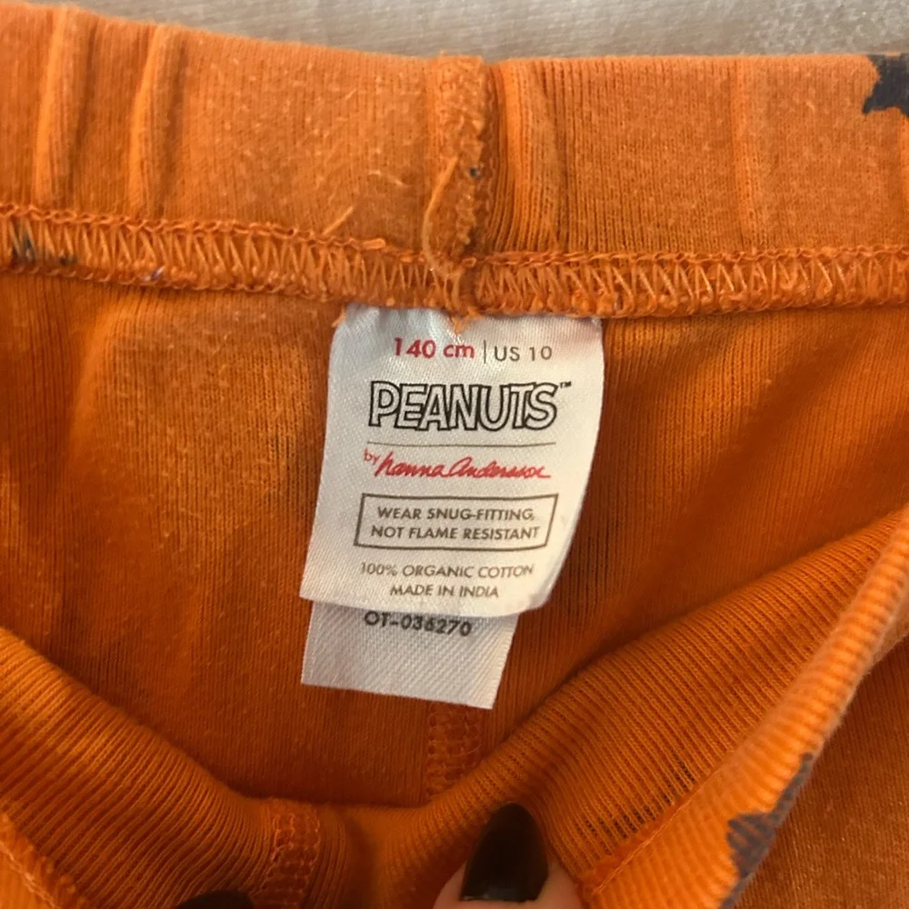 Hanna Andersson Orange Blue Starry Kids Pajamas Bottoms 10 Stars